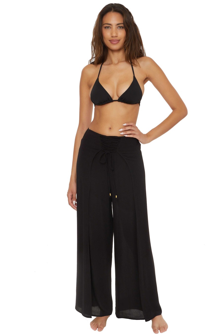 Resort ROBERTO COLLINA | Ponza Lace-Up Pant Black