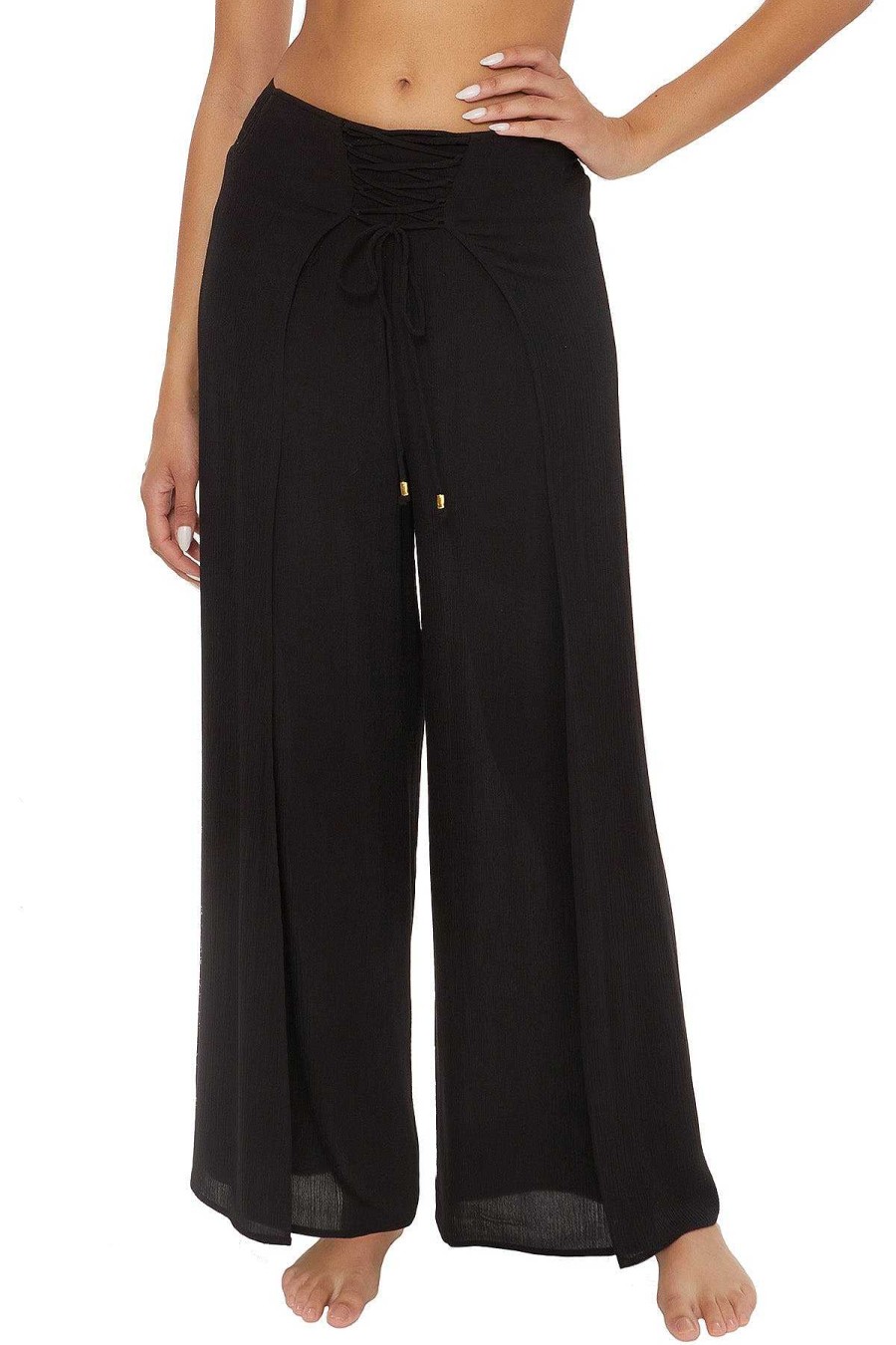 Resort ROBERTO COLLINA | Ponza Lace-Up Pant Black